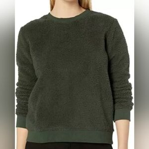 Lucky Brand Cozy Green Sherpa Pullover